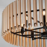 Потолочная люстра на штанге Castellie 361/8 черный/шампань