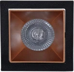 Встраиваемый точечный светильник Reluce 16086-9.0-001PT MR16 BK+ROSE GD (220V)