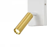 Бра с спотом и выключателем Escada Comfy 598/1A White/Brass (220V)