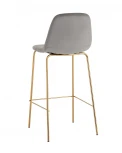 Стул барный Stool Group Валенсия SN велюр серый золотые ножки УТ000036445