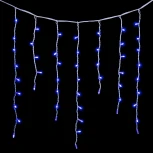Гирлянда Бахрома 3,2 x 0,9 м Синяя 220В, 232 LED, Провод Белый Каучук, IP65