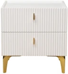 Тумба прикроватная Garda Decor GD-00003 (Золото/Белый)