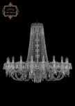 Подвесная большая люстра Art Classic 11.23 11.23.20.400.h-106.Cr.Dr (220V, хрусталь, на цепи, подсвечник, свеча)