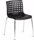 Обеденный стул Tetchair SKALBERG (Металл,Пластик/Черный,Хром)