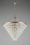 Подвесная люстра каскадная Aployt Gerta APL.725.13.13 (220V, хрусталь, на цепи)