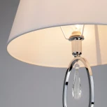 Торшер Eurosvet Madera 01056/1 хром/прозрачный хрусталь Strotskis (220V, подвески, выключатель)