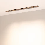 Светильник линейный встраиваемый LED MS-ORIENT-BUILT-TRIMLESS-TC-S38x277-20W Warm3000 (WH-BK, 30 deg, 230V) (Arlight, IP20 Металл) 031926