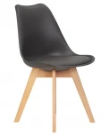 Стул обеденный JERRY SOFT (ножки светлый бук, цвет сиденья темно-серый (G-04))