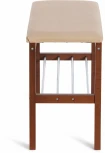 Банкетка BERYL Tetchair (Темный орех,Бежевый).