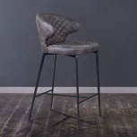 Стул полубарный Richard, замша серый Top Concept RICHARD 2000000000190