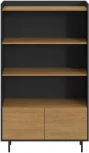 Стеллаж с дверцами внизу Look ОГОГО (арт.846114), (ЛДСП/Черный)