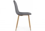 Стул Woodville на металлокаркасе Lilu dark grey / wood 15122