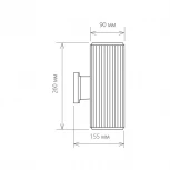 Настенный светильник уличный Elektrostandard Strict 1403 TECHNO черный (220V, IP54)