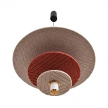 Подвесной светильник светодиодный Lumion Felta 8296/14ALчерный/бежевый/бурый, металл/фетр/акрил LED 14W 3000K 220V (на проводе, круглые)