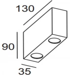 Настенный светильник уличный TUBE LED W78119 Bl