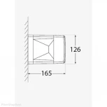 Настенный светильник уличный Fumagalli Ester DS1.560.000.WXD1L (220V, куб, IP55)
