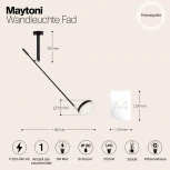 Настенный светильник светодиодный Fad MOD070WL-L6B3K (220V, выключатель)