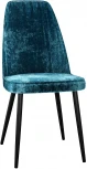 Стул DikLine 326 микровелюр M19 бирюза, ножки черные