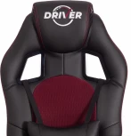 Кресло DRIVER (22) (Искусственная кожа,Ткань /Черный,Бордовый)