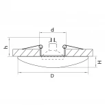 Встраиваемый точечный светильник Lightstar Ceramo 042124