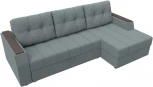 Диван угловой Эмир БС правый угол (Серый/Рогожка) Лига Диванов арт.123011