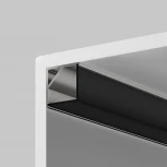 Рассеиватель для профиля 16×16 угол, черный, 2 м Maytoni 642028