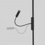 Трековый светильник на гибкой ножке магнитный 48V Denkirs Air Spot DK5343-BK (LED, круглые)