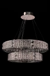 Подвесная люстра ярусная Fluorite Ravissement FL1068-14P (LED, 220V, хрусталь, на тросе, круглые)