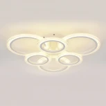 Потолочная люстра светодиодная Escada Avani 10258/6LED 80Вт, с ПДУ, металл/акрил, белый (220V)