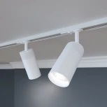 Трековый светильник однофазный белый 9W 4200K Elektrostandard Riffe 85512/01 (LED, 220V, круглые)