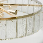 Подвесная люстра Lussole Napa LSP-8926 (220V, хрусталь, на цепи, круглые)