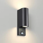 Уличный настенный светильник с датчиком движения и освещенности Motto 4390/2W Odeon Light (220V, IP44)