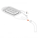 Уличный консольный светильник LED Wolta Трасса ДКУ04-50-102-5К ШБ140х60 50Вт 5000К IP65 прозрачный