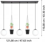 Подвесной светильник Eglo Rondo 3 900512 (220V, на проводе, шарики)