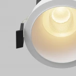 Встраиваемый светильник Maytoni Dip DL118-15W-2.7K-W (LED, 220V, круглые)