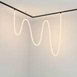 Трековый подвесной светильник с гибким неоном гибкий 48V Tau Exility 3000K 100Вт 360° LED (магнитный) Maytoni Technical TR101-2-100W3K-B