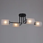 Потолочная люстра на штанге Reluce 70187-0.3-04 BK+CR (220V)