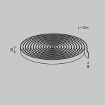 Токопроводящая текстильная лента 48V 20м красная Maytoni Technical Conductive textile tape Parity TRX130-1.20R