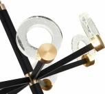 Подвесная люстра Simple Story 1086 1086-LED28PL (220V, хрусталь, на цепи, кольцо)