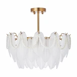 Потолочная люстра на штанге Arte Milano Rim 315008/D500 BS (220V, перо)