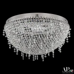 Потолочная люстра светодиодная с пультом APL LED Sicilia SH501.2.50.D.LED-DIM.Ni (220V, хрусталь, круглые)