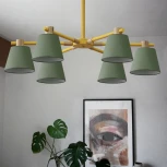 Потолочная люстра на штанге Natura A Green 8 ImperiumLoft Naturaag01 (177994-26) (220V)