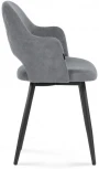 Стул Гутрид прошивка ромбы сзади серый / черный 502726 Woodville