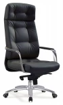 Кресло руководителя Бюрократ _DAO черный кожа крестовина алюминий