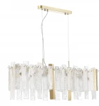 Подвесная люстра ST Luce Scolare SL1636.203.08 Золотистый/Белый, Золотистый E14 8*40W (220V, на тросе)