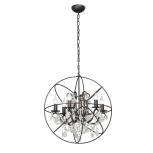 Подвесная люстра Vitaluce V4387-1/6 (220V, на цепи, свеча, шар)