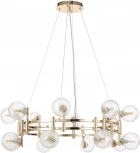 Подвесная люстра Crystal Lux LUXURY SP16 GOLD (220V, на тросе, шарики)