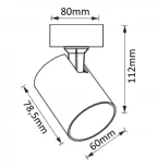 Спот Crystal Lux CLT 017 017CW1S BL