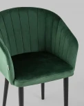 Стул с подлокотниками Stool Group Нейтон велюр зеленый УТ000025254