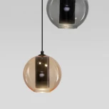 Подвесной светильник Eurosvet Cobble 50258/3 LED дымчатый/ бежевый/ шоколад (220V, на проводе, шарики)